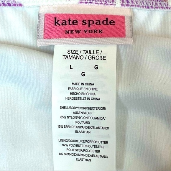 Kate Spade Floral Ruffle Bikini Set Size Large - Picture 12 of 13